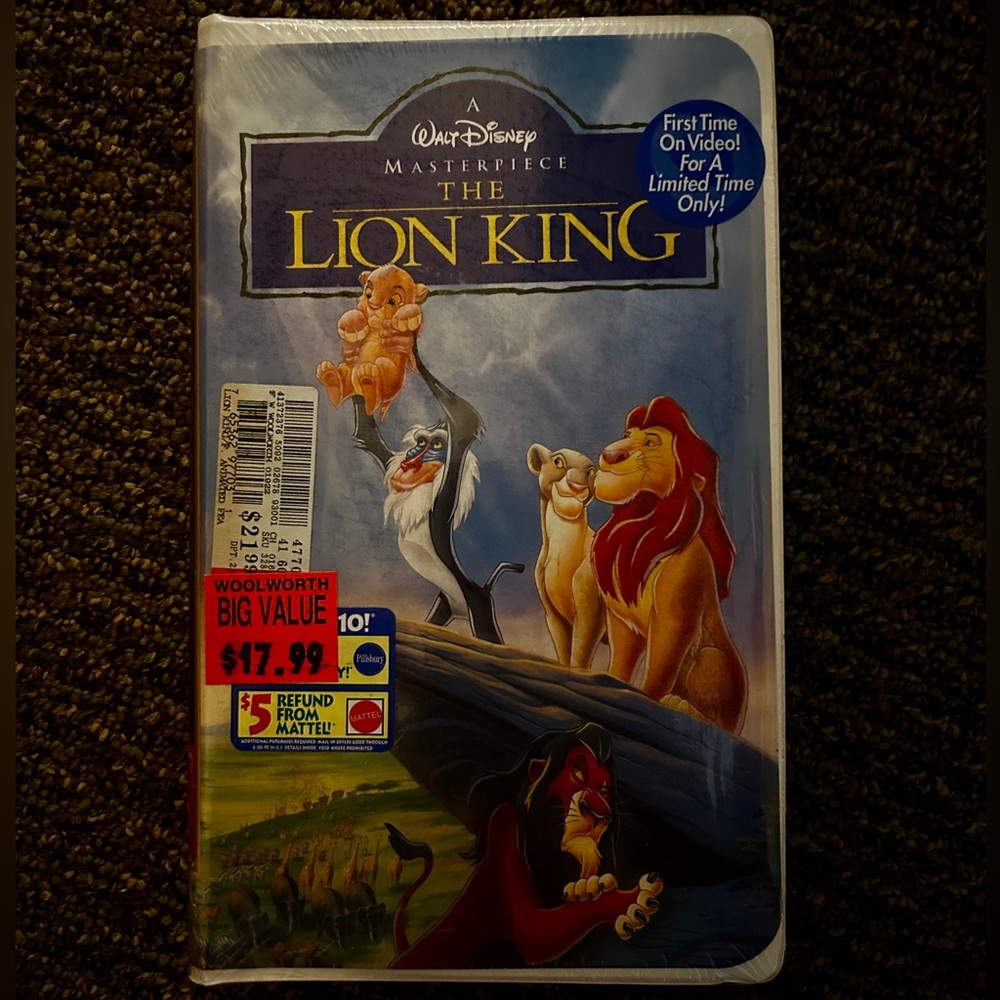 Vintage VHS Tape The Lion King